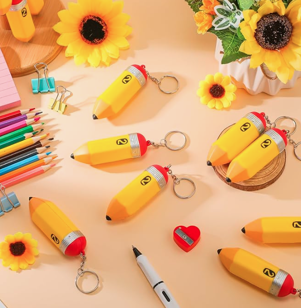 Sufficient Quantity: our package includes 25 pencil keychains; Each keychain