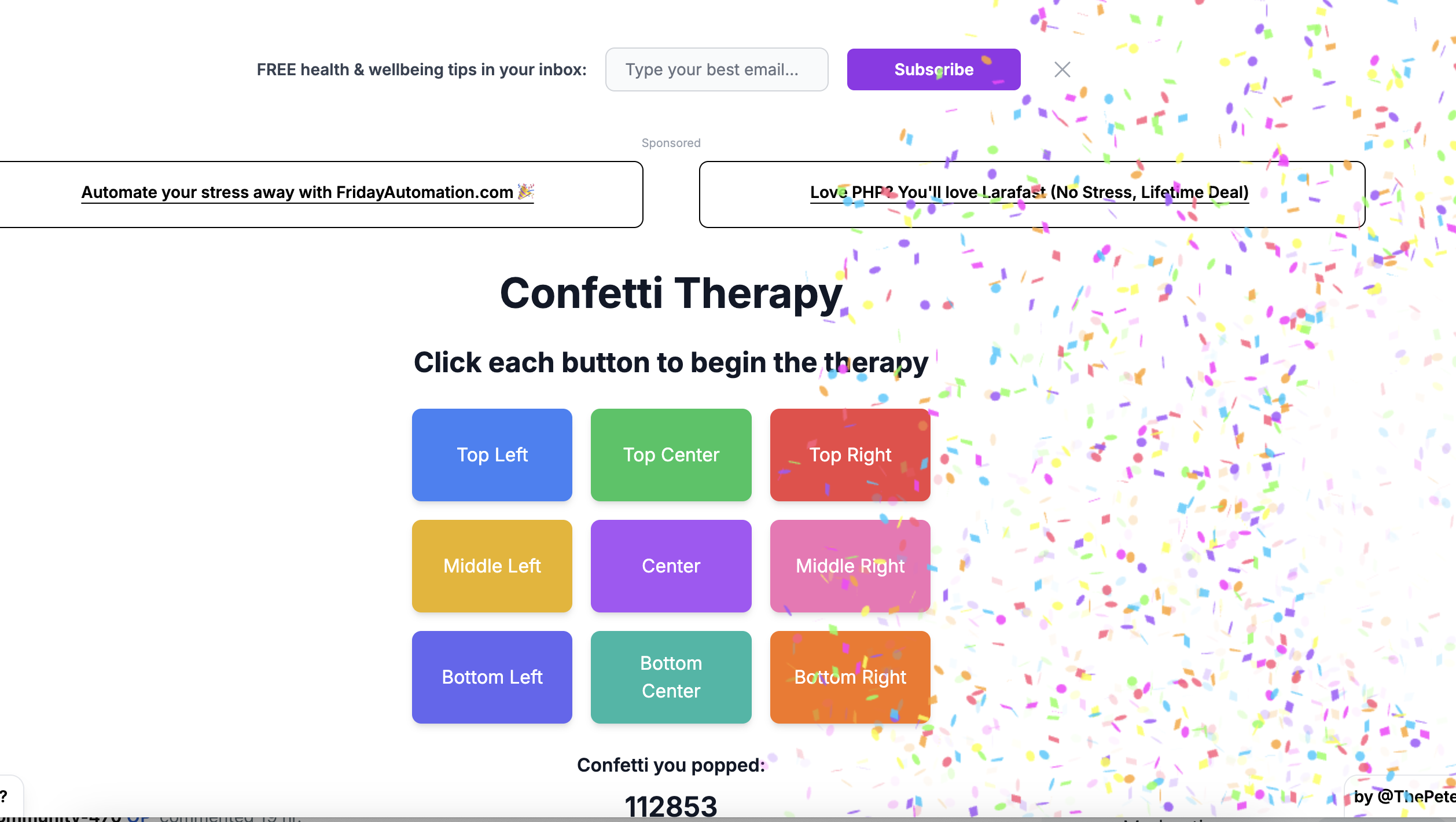 Pop confetti to get rid of stress & anxiety